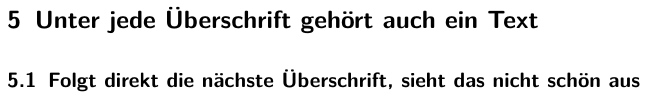 Vergleich einer Serifen-Schrift mit einer serifenlose Schrift